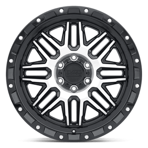 Black Rhino ALAMO Gloss Black W/ Mach Face 18x9 -18 5x127mm 71.5mm - Wheelwiz
