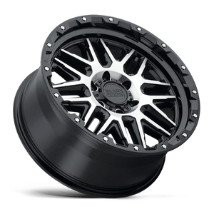 Black Rhino ALAMO Gloss Black W/ Mach Face 18x9 -18 5x127mm 71.5mm - Wheelwiz