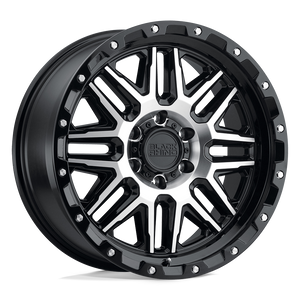 Black Rhino ALAMO Gloss Black W/ Machined Face & Stainless Bolts 17x9 -18 8x165.1mm 122.4mm - WheelWiz