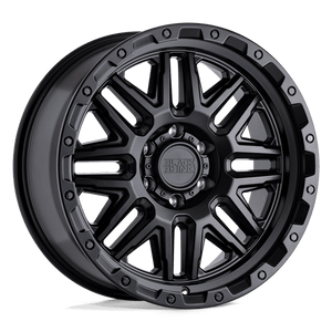 Black Rhino ALAMO Matte Black W/ Black Bolts 18x9 -18 8x165.1mm 122.4mm - WheelWiz