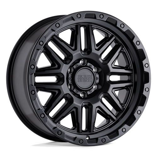 Black Rhino ALAMO Matte Black W/ Black Bolts 17x9 +12 6x120mm 67.1mm - WheelWiz