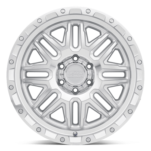 Black Rhino ALAMO Silver W/ Mirror Face Ss Bolts 17x9 +12 6x139.7mm 112.1mm - Wheelwiz