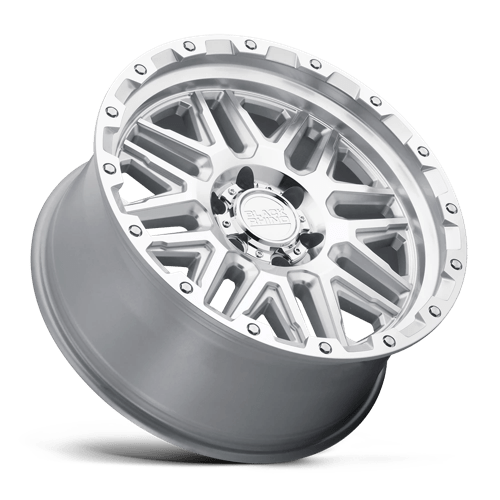 Black Rhino ALAMO Silver W/ Mirror Face & Stainless Bolts 18x9 +12 6x139.7mm 112.1mm - WheelWiz