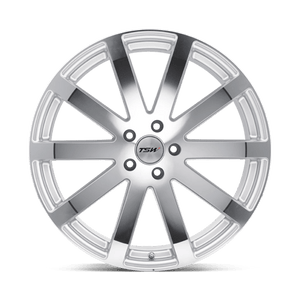 TSW BROOKLANDS Silver W/ Mirror Cut Face 19x9.5 +53 5x112mm 72.1mm - Wheelwiz