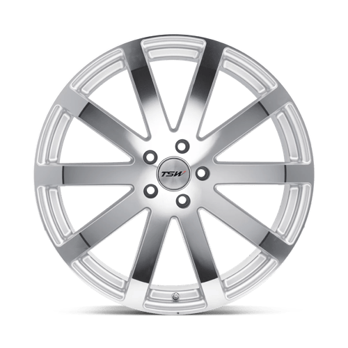 TSW BROOKLANDS Silver W/ Mirror Cut Face 19x9.5 +35 5x120mm 76.1mm - Wheelwiz
