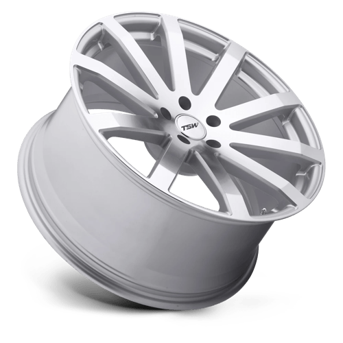TSW BROOKLANDS Silver W/ Mirror Cut Face 19x8 +35 5x100mm 72.1mm - Wheelwiz