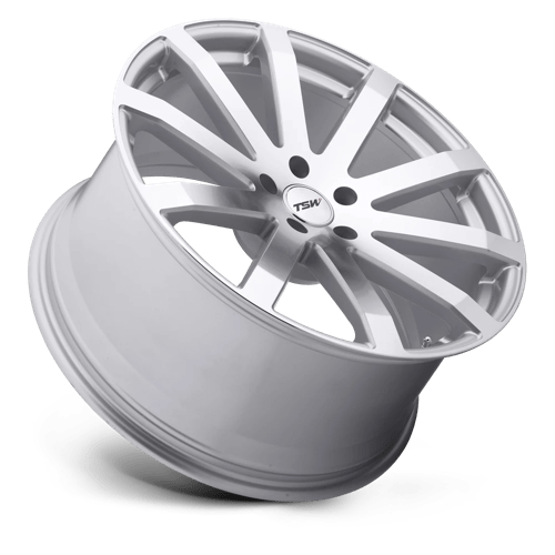 TSW BROOKLANDS Silver W/ Mirror-cut Face 18x8 +35 5x100mm 72.1mm - WheelWiz