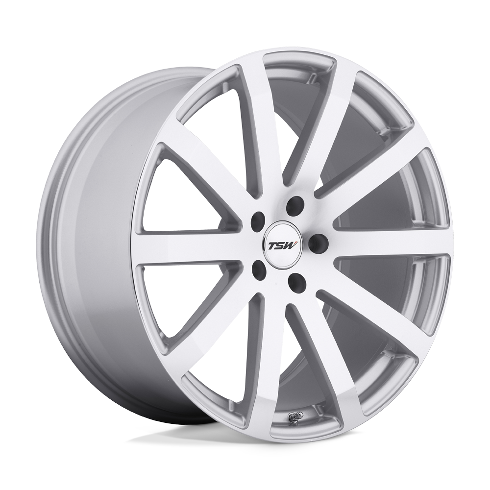 TSW BROOKLANDS Silver W/ Mirror-cut Face 20x8.5 +35 5x120mm 76.1mm - WheelWiz