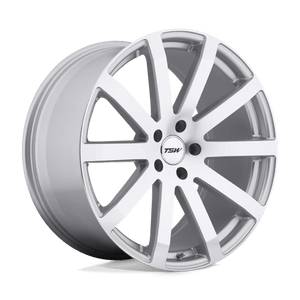 TSW BROOKLANDS Silver W/ Mirror Cut Face 20x10 +25 5x114.3mm 76.1mm - Wheelwiz