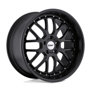 TSW VALENCIA Matte Black 20x8.5 +20 5x114.3mm 76.1mm - WheelWiz