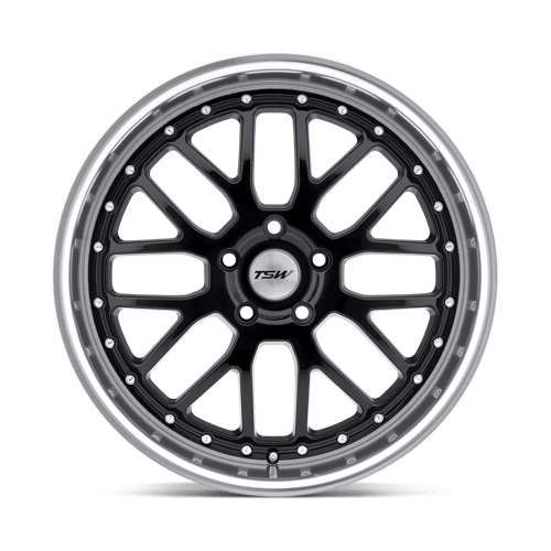 TSW VALENCIA Gloss Black W/ Mirror Cut Lip 17x8 +32 5x100mm 72.1mm - Wheelwiz