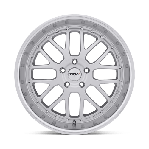 TSW VALENCIA Silver W/ Mirror Cut Lip 20x8.5 +20 5x114.3mm 76.1mm - WheelWiz