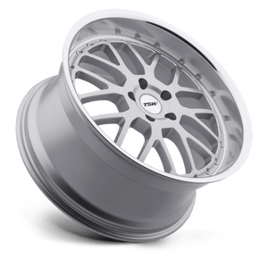 TSW VALENCIA Silver W/ Mirror Cut Lip 19x9.5 +40 5x120mm 76.1mm - WheelWiz