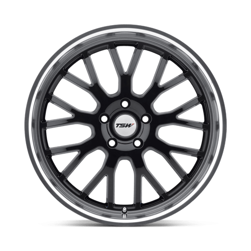 TSW TREMBLANT Gloss Black W/ Mirror Cut Lip 17x8 +20 5x120mm 76.1mm - Wheelwiz