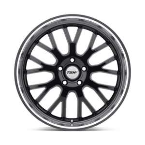 TSW TREMBLANT Gloss Black W/ Mirror Cut Lip 19x9.5 +20 5x114.3mm 76.1mm - WheelWiz