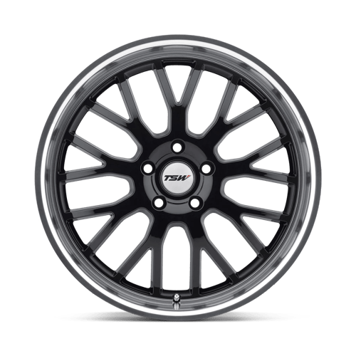 TSW TREMBLANT Gloss Black W/ Mirror Cut Lip 20x10 +25 5x120mm 76.1mm - Wheelwiz