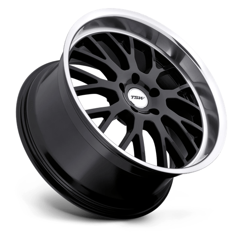 TSW TREMBLANT Gloss Black W/ Mirror Cut Lip 17x8 +20 5x120mm 76.1mm - Wheelwiz