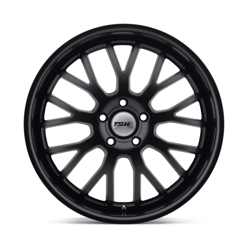 TSW TREMBLANT Matte Black 17x8 +32 5x112mm 72.1mm - Wheelwiz
