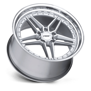 TSW ASCARI Silver W/ Mirror Cut Face & Lip 20x9 +20 5x112mm 66.6mm - WheelWiz