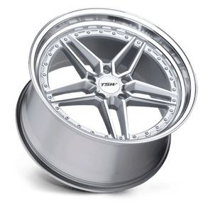 TSW ASCARI Silver W/mirror Cut Face & Lip 20x10.5 +40 5x112mm 66.6mm - Wheelwiz