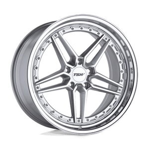 TSW ASCARI Silver W/ Mirror Cut Face & Lip 20x9 +20 5x112mm 66.6mm - WheelWiz