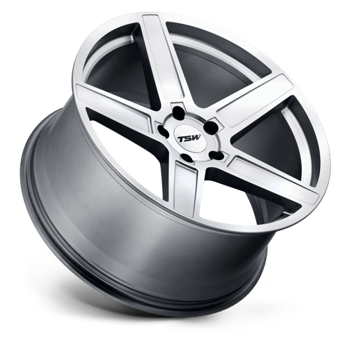 TSW ASCENT Matte Titanium Silver 17x8 +35 5x120mm 76.1mm - Wheelwiz