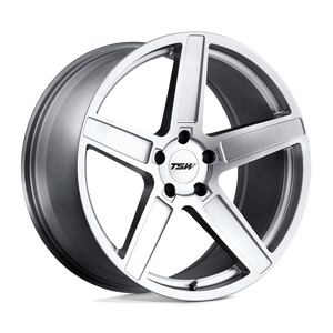 TSW ASCENT Matte Titanium Silver 19x8.5 +20 5x114.3mm 76.1mm - WheelWiz