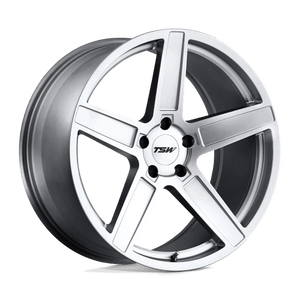 TSW ASCENT Matte Titanium Silver 19x8.5 +43 5x108mm 72.1mm - WheelWiz