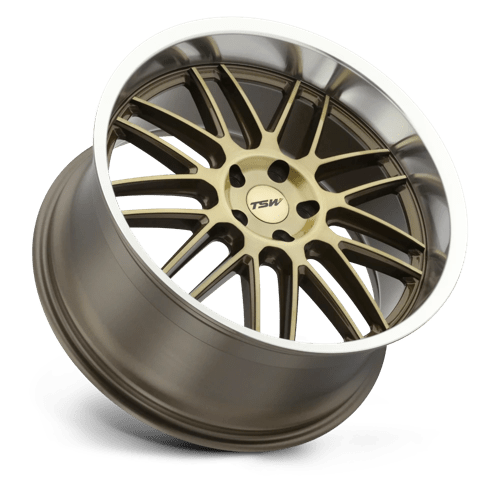 TSW AVALON Bronze W/ Bronze Face & Mach 20x10 +25 5x114.3mm 76.1mm - Wheelwiz