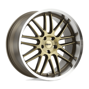 TSW AVALON Bronze W/ Bronze Face & Mach 20x10 +25 5x114.3mm 76.1mm - Wheelwiz