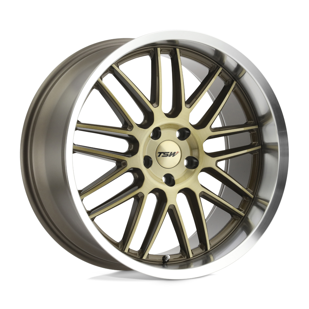 TSW AVALON Bronze W/  Brushed Bronze Face &amp; Machined Lip 19x9 +20 5x114.3mm 76.1mm - WheelWiz