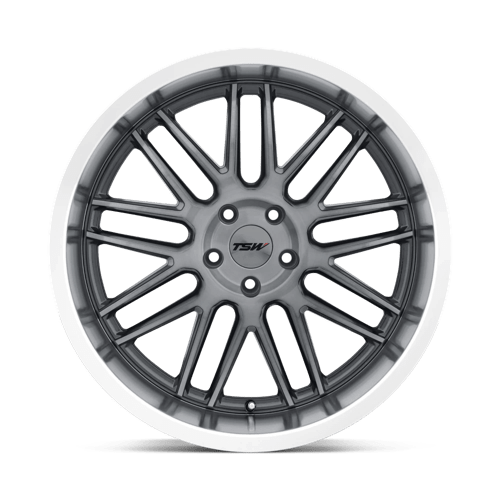TSW AVALON Gunmetal W/ Brushed Gunmetal Face &amp; Machined Lip 20x9 +20 5x114.3mm 76.1mm - WheelWiz