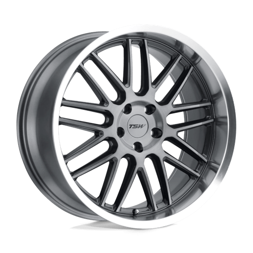 TSW AVALON Gunmetal W/ Brushed Gunmetal Face &amp; Machined Lip 20x9 +20 5x114.3mm 76.1mm - WheelWiz
