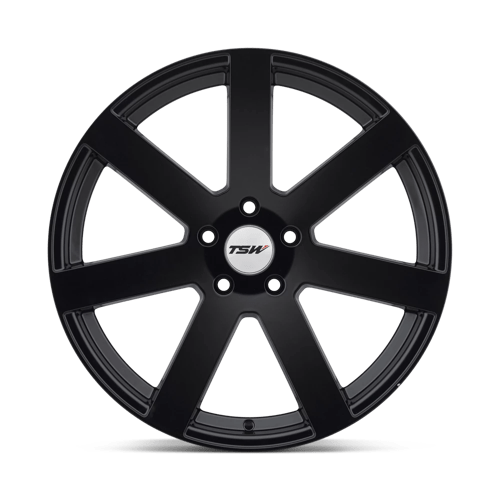 TSW BARDO Matte Black 17x8 +40 5x114.3mm 76.1mm - Wheelwiz