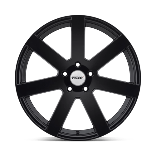 TSW BARDO Matte Black 17x8 +45 5x112mm 72.1mm - Wheelwiz