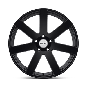TSW BARDO Matte Black 17x8 +45 5x112mm 72.1mm - Wheelwiz