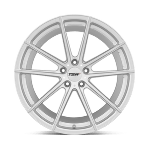 TSW BATHURST Silver W/ Mirror Cut Face 18x8.5 +15 5x120mm 76.1mm - WheelWiz