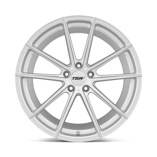TSW BATHURST Silver W/ Mirror Cut Face 18x9.5 +39 5x112mm 72.1mm - WheelWiz