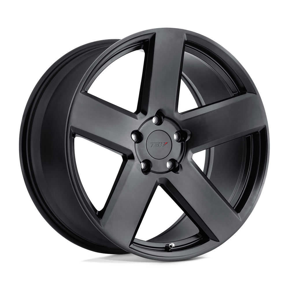 TSW BRISTOL Matte Black 17x8 +40 5x114.3mm 76.1mm - WheelWiz