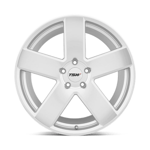 TSW BRISTOL Silver W/ Mirror Cut Face 20x8.5 +40 5x114.3mm 76.1mm - Wheelwiz