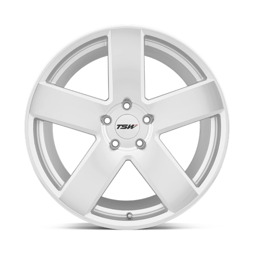 TSW BRISTOL Silver W/ Mirror Cut Face 19x8.5 +43 5x112mm 72.1mm - Wheelwiz