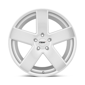 TSW BRISTOL Silver W/ Mirror-cut Face 17x8 +35 5x100mm 72.1mm - WheelWiz