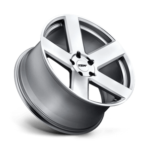 TSW BRISTOL Silver W/ Mirror Cut Face 18x8.5 +40 5x120mm 76.1mm - Wheelwiz