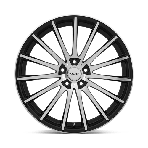 TSW CHICANE Gloss Black W/ Mirror Face 18x8.5 +20 5x120mm 76.1mm - WheelWiz