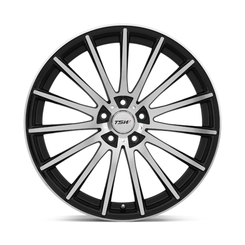 TSW CHICANE Gloss Black W/ Mirror Cut Face 19x8.5 +43 5x112mm 72.1mm - Wheelwiz