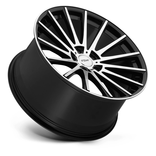 TSW CHICANE Gloss Black W/ Mirror Face 19x8.5 +43 5x108mm 72.6mm - WheelWiz