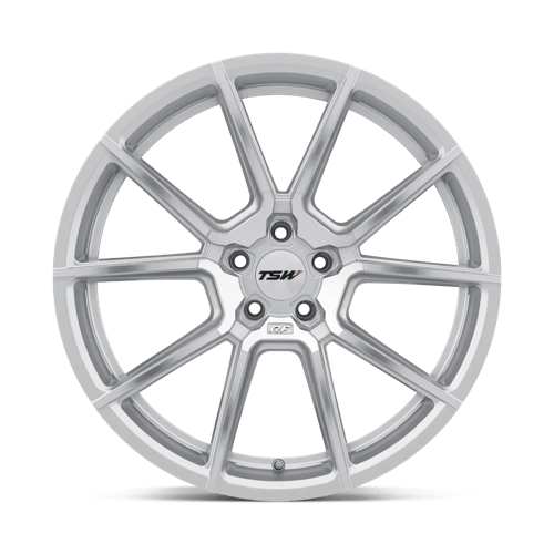 TSW CHRONO Silver W/ Mirror Cut Face 20x9 +20 5x112mm 66.6mm - Wheelwiz