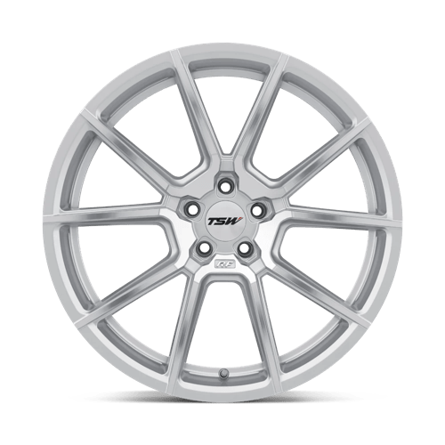 TSW CHRONO Silver W/ Mirror Cut Face 20x10 +25 5x112mm 66.6mm - Wheelwiz