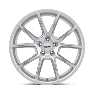 TSW CHRONO Silver W/ Mirror Cut Face 21x10.5 +28 5x114.3mm 76.1mm - Wheelwiz