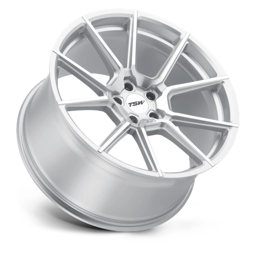 TSW CHRONO Silver W/ Mirror Cut Face 18x8.5 +40 5x108mm 72.1mm - WheelWiz